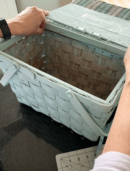 How to Line a Basket with Fabric (& Two Coastal Basket Makeovers