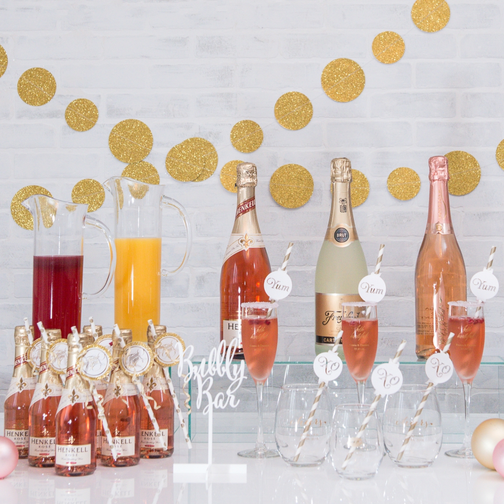 DIY a Classy Champagne Bar for Your Wedding Reception Confetti.co.uk