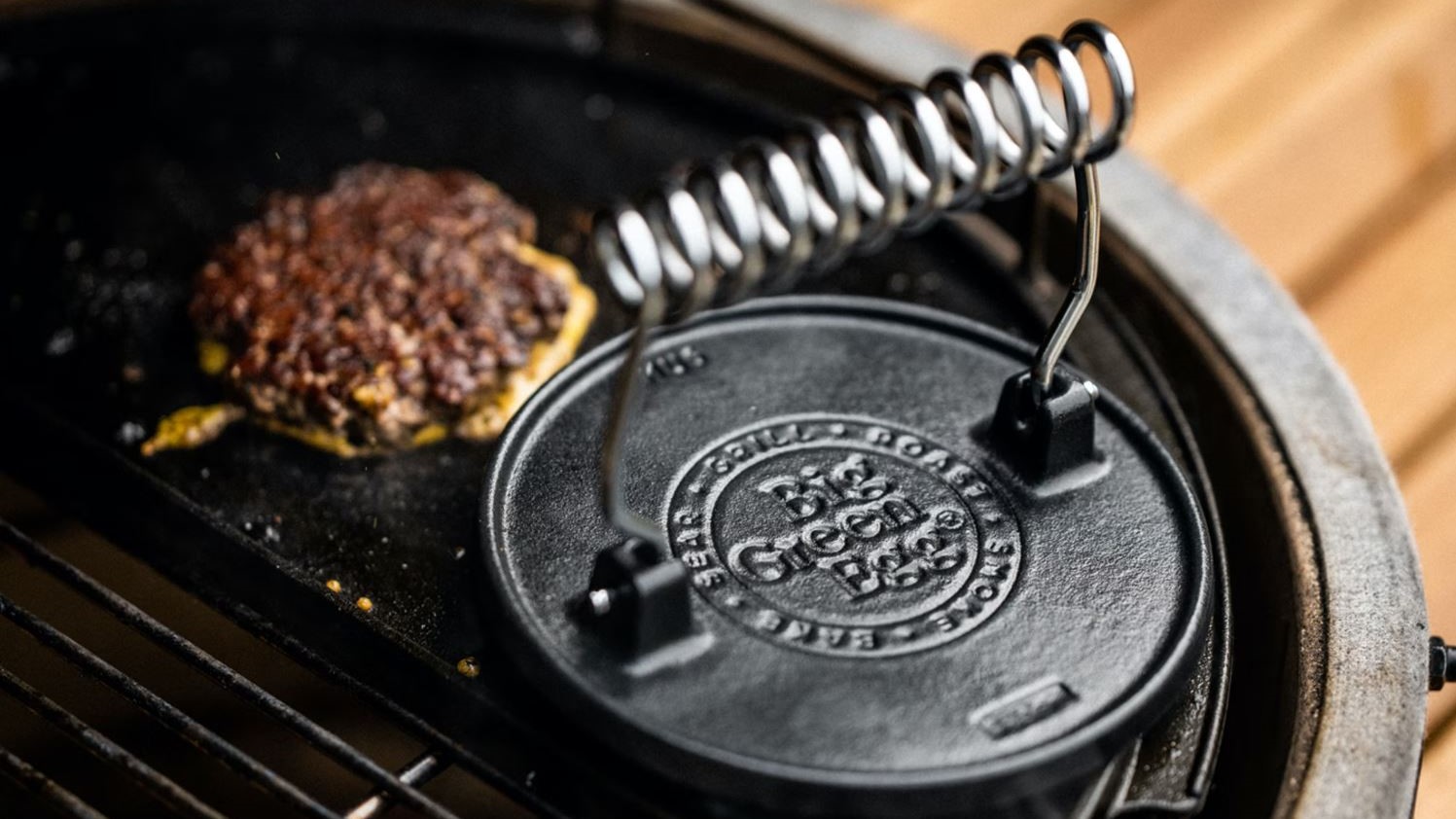 Cast Iron Burger Grill Press Continental Fireplaces