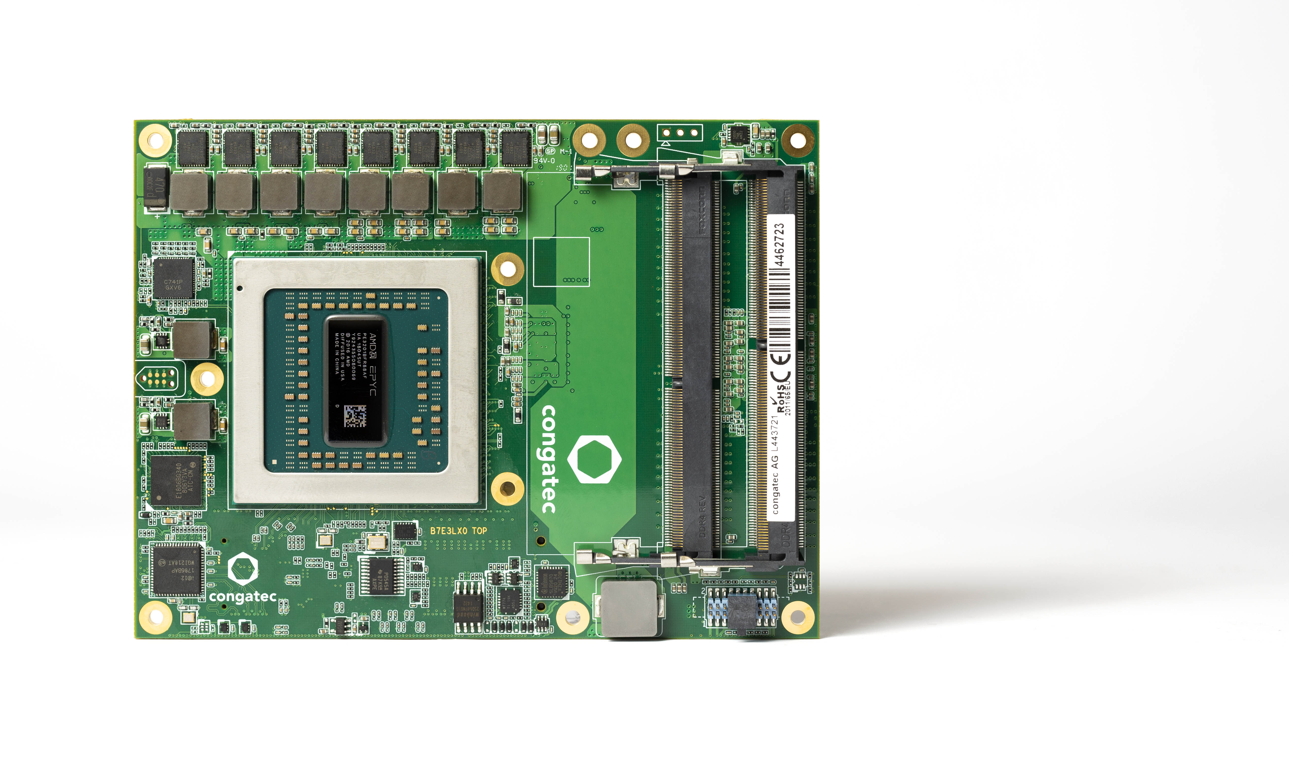 congatec COM Express Type 7 module with AMD EPYC™ Embedded