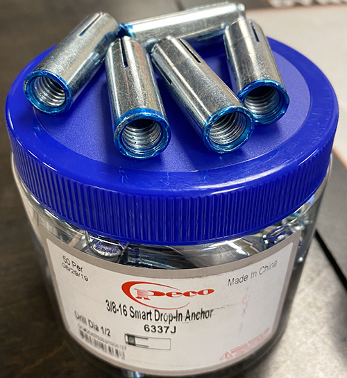 Drop In Anchors Conklin Metal Industries