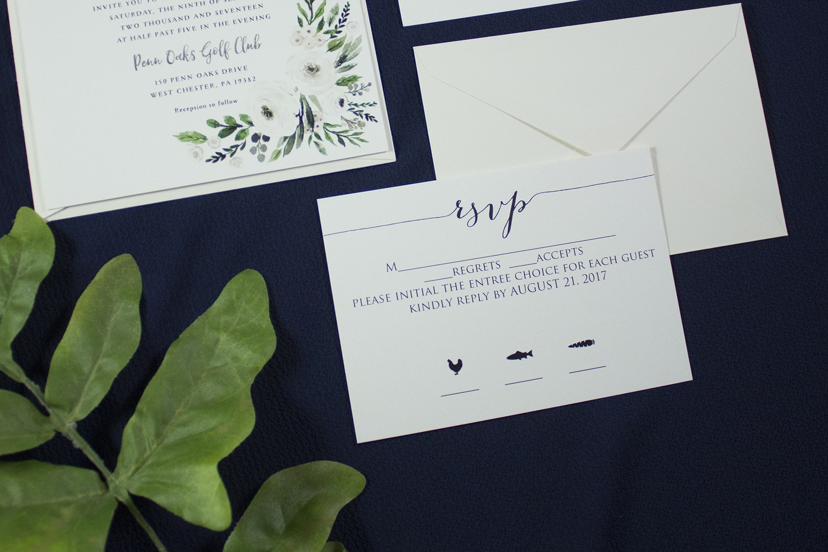 Design Inspiration Elegant Floral Wedding Invitation Suite