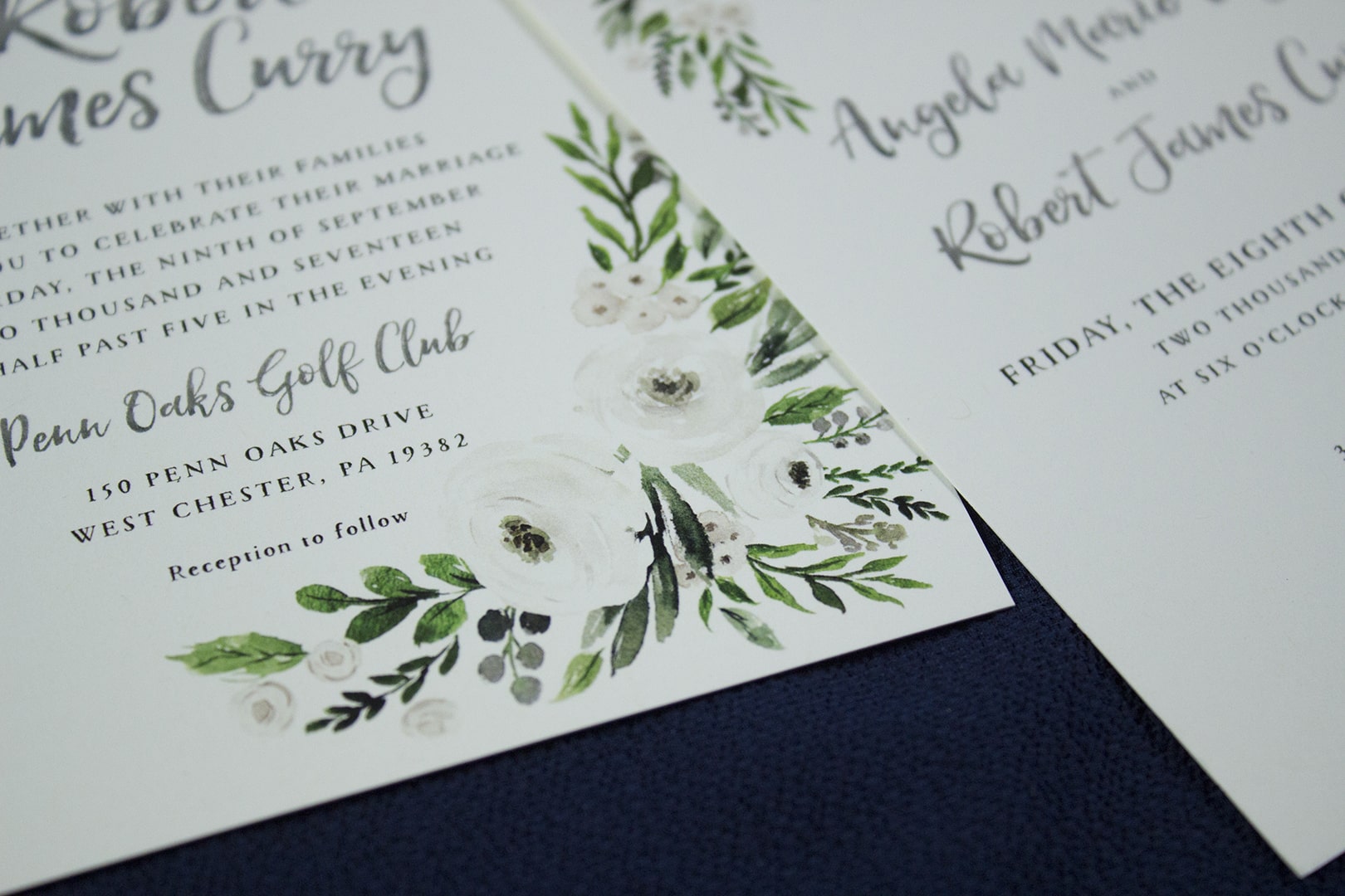 Design Inspiration Elegant Floral Wedding Invitation Suite