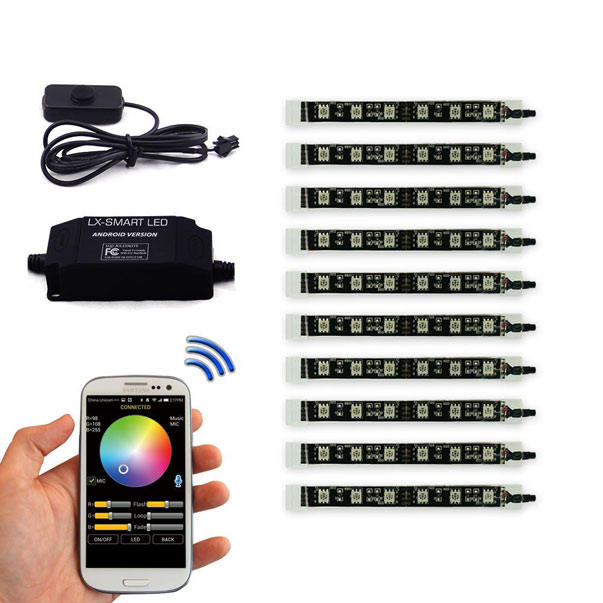 LEXIN App Controlled LED Lighting for Bikes, ATVs Connected Crib