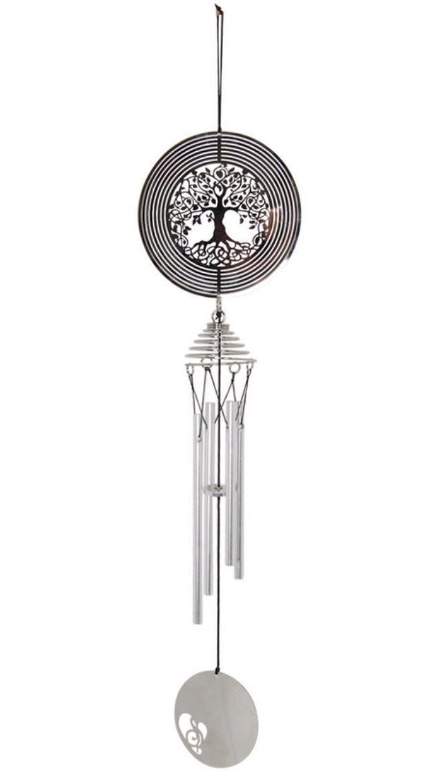 Tree of life spinning wind chime
