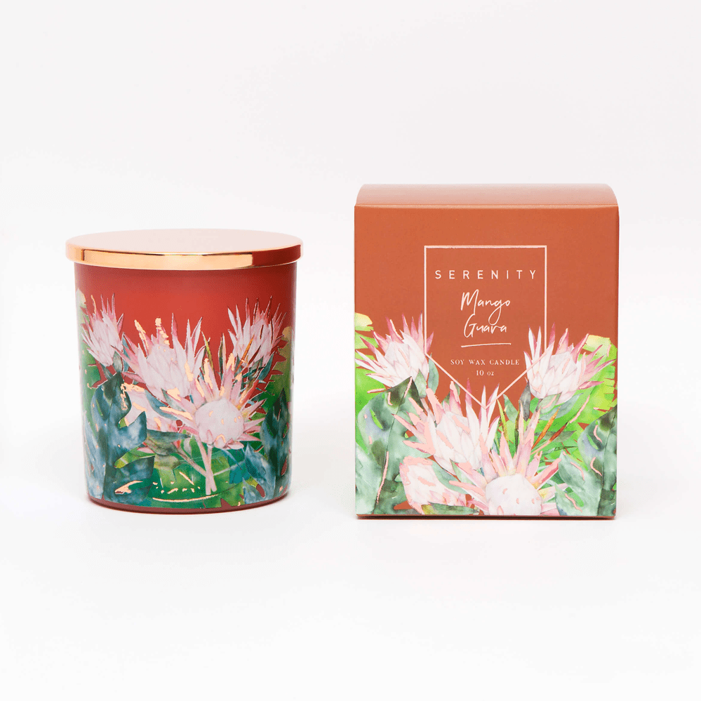 Floral 10oz glassMango Guava Home Fragrance & Oils > Candles > Premium Jar Candles; New Arrivals