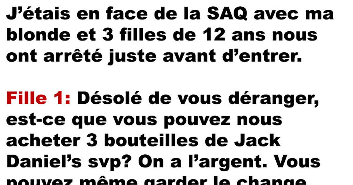 La petite anecdote relaxe arrivée à la SAQ à TroisRivières