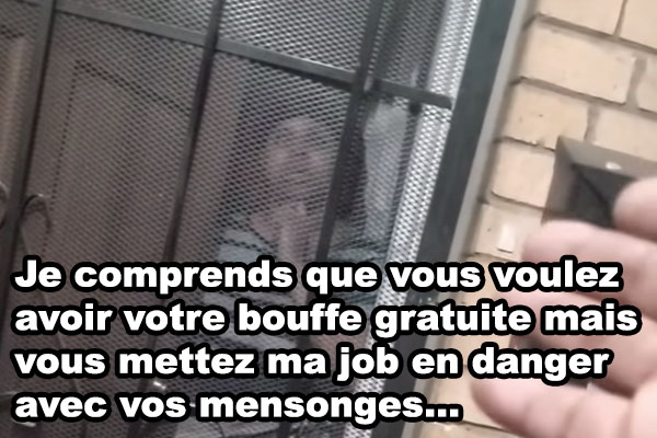 Un livreur DoorDash confronte une cliente qui a menti sur le fait qu
