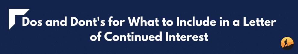 How to Write a Letter of Continued Interest Conquer Your Exam