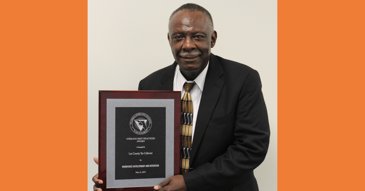 Lee County Tax Collector wins Florida Sterling Council Award CONRIC