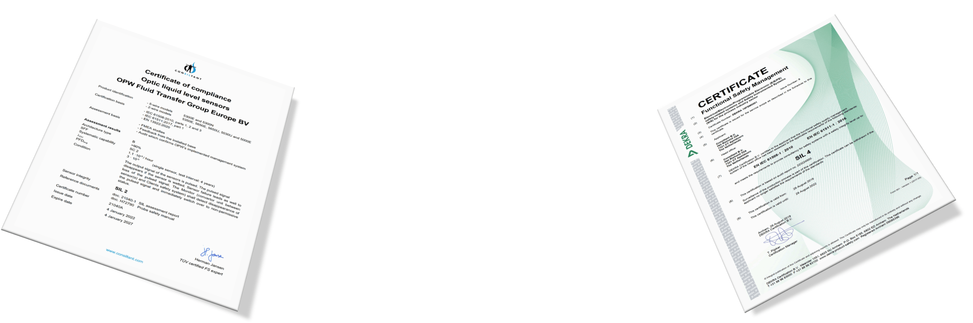 SIL certificates Consiltant