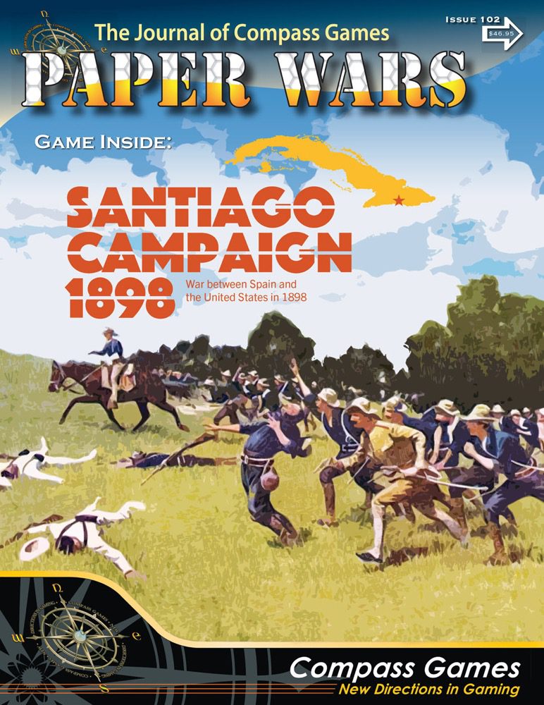 Paper Wars, Issue 102 Santiago Campaign, 1898 (new from Compass Games