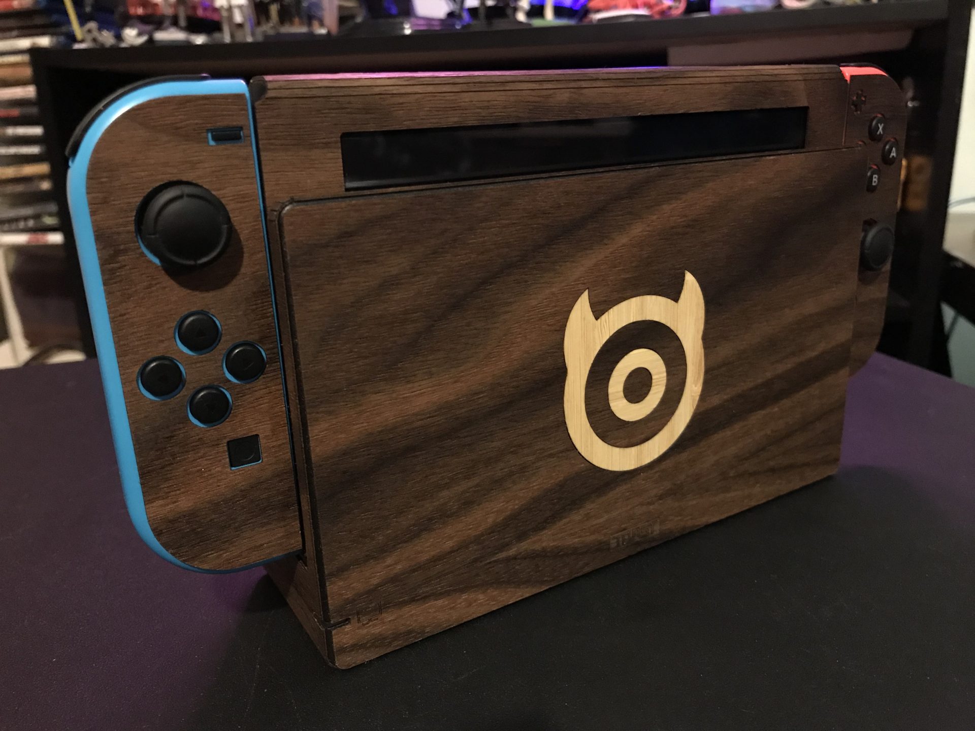 Toast Nintendo Switch Real Wood Cover Impressions Console Monster