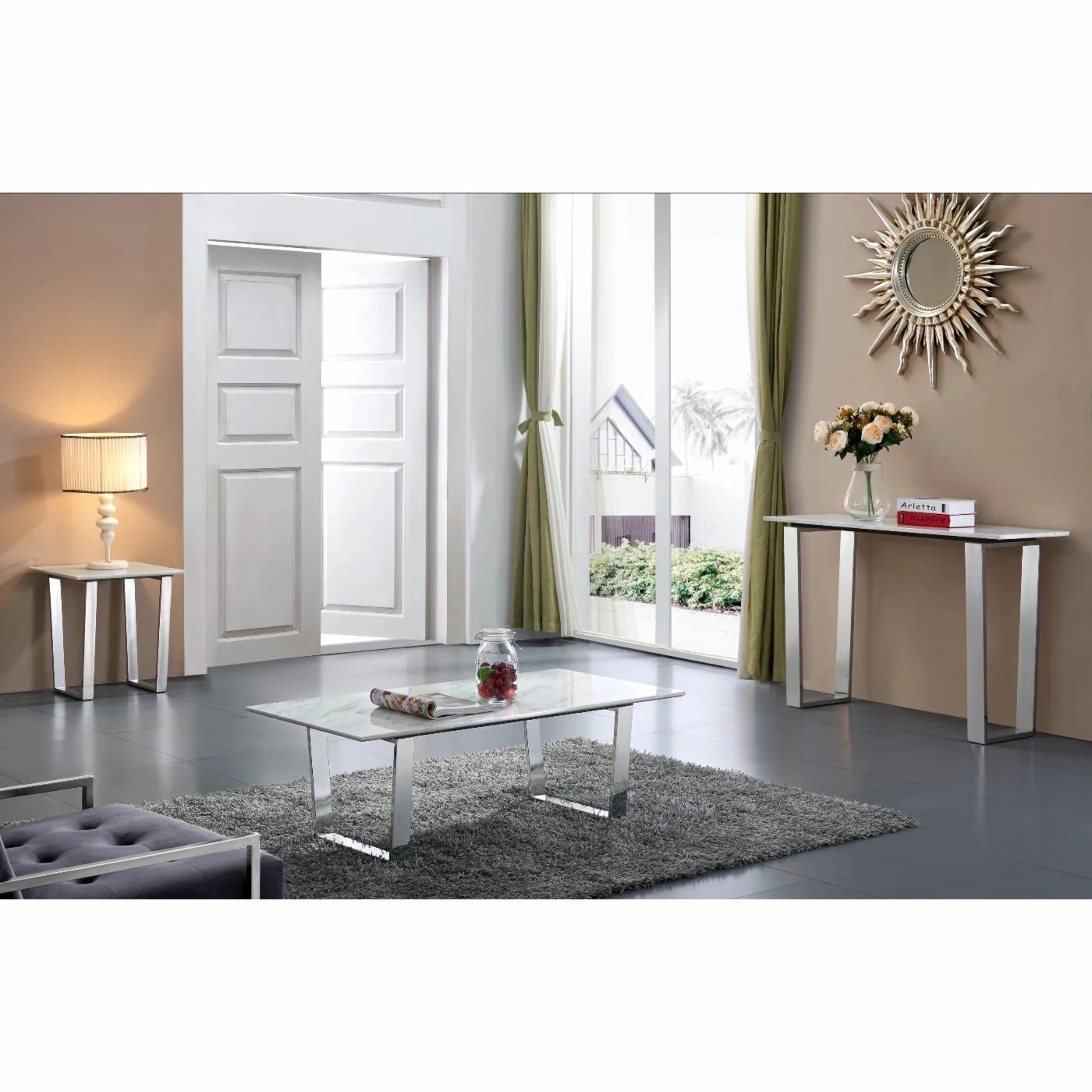 My Coupon 🛒 Metal Meridian Furniture Inc Carlton Chrome Console Table 🔥 Are Of Low Price, High