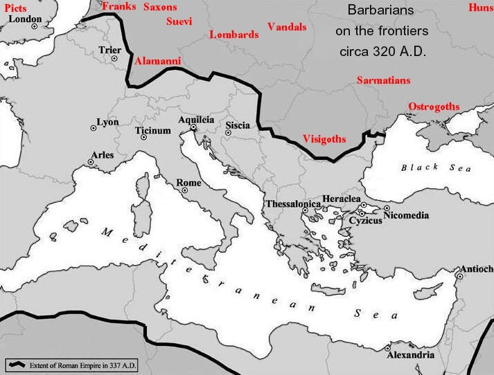 Map Of Barbarian Tribes