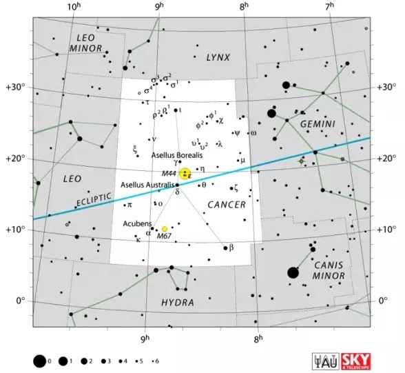 Cancer Constellation Stars, Facts, Myth, Location, Deep Sky Objects