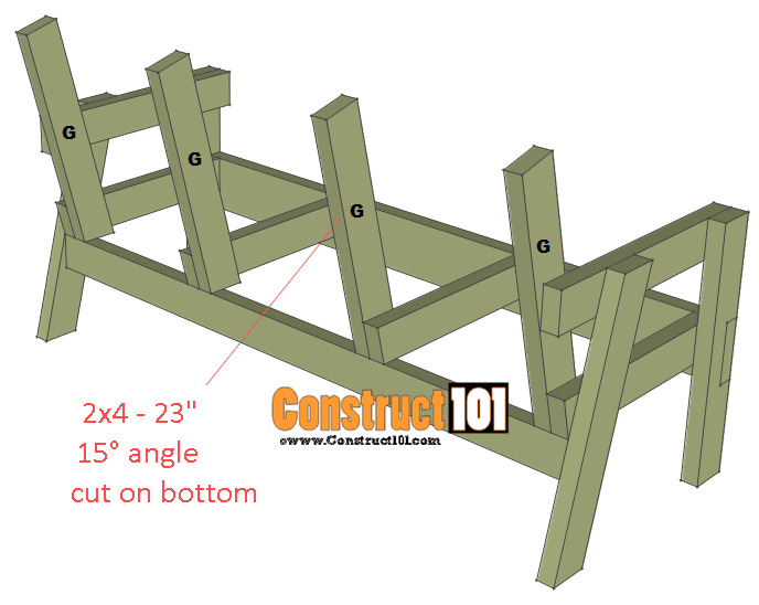 Double Chair Bench Plans StepByStep Plans Construct101