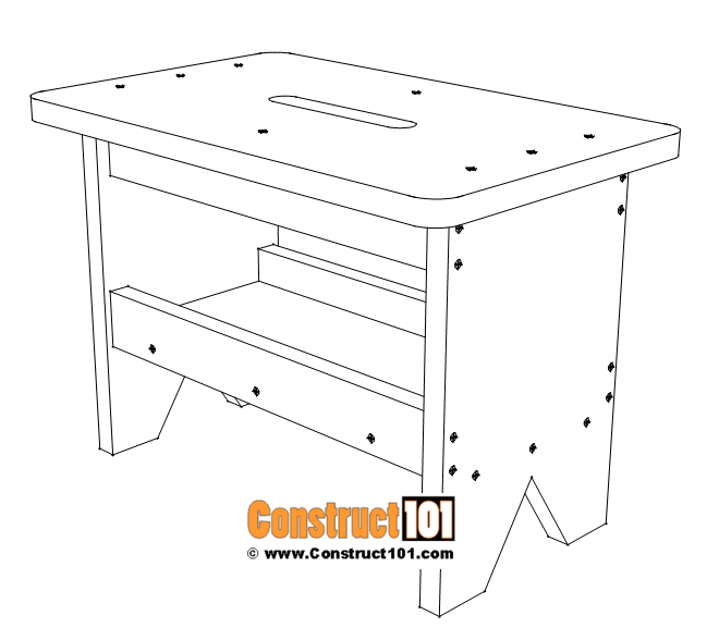Garden Stool Plans Free PDF Download Construct101