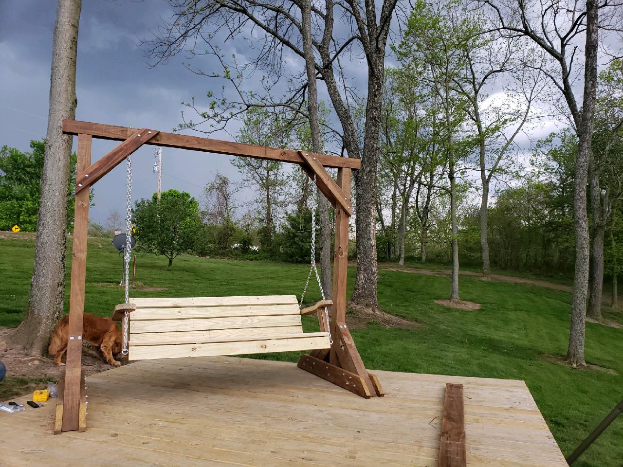 DIY Porch swing and stand Construct101