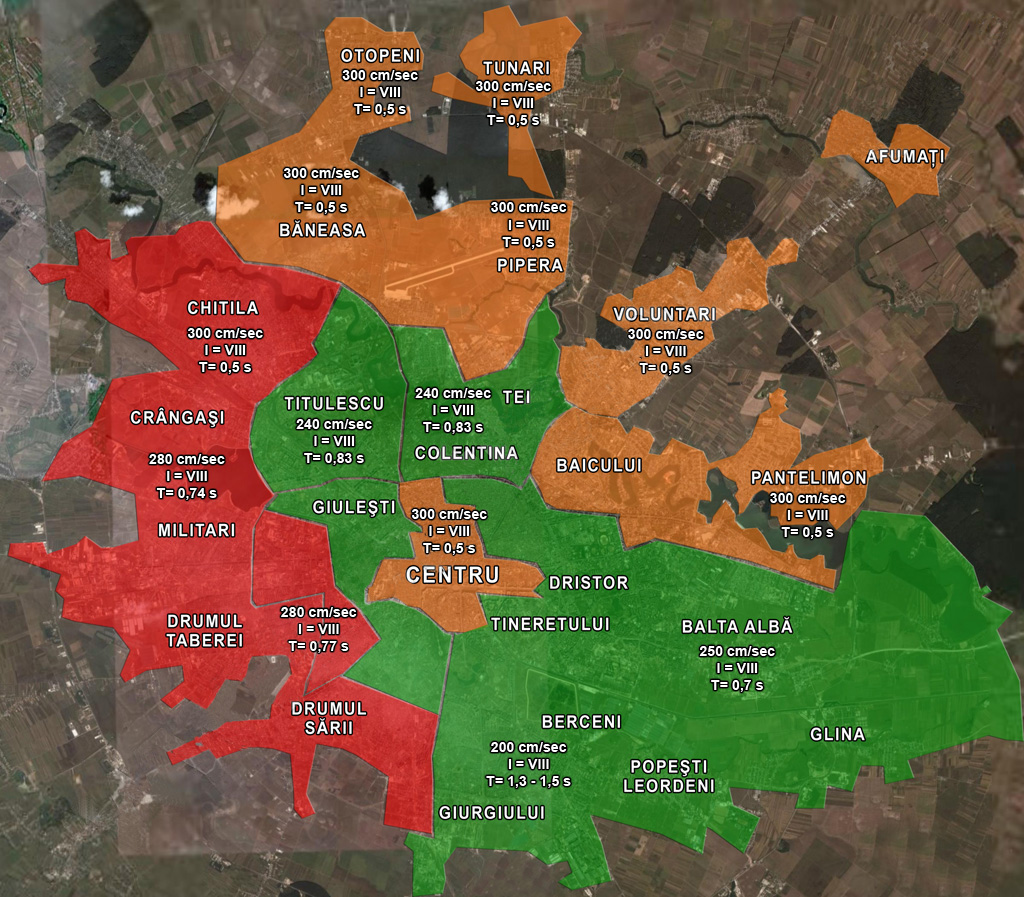 harta seismica a bucurestiului