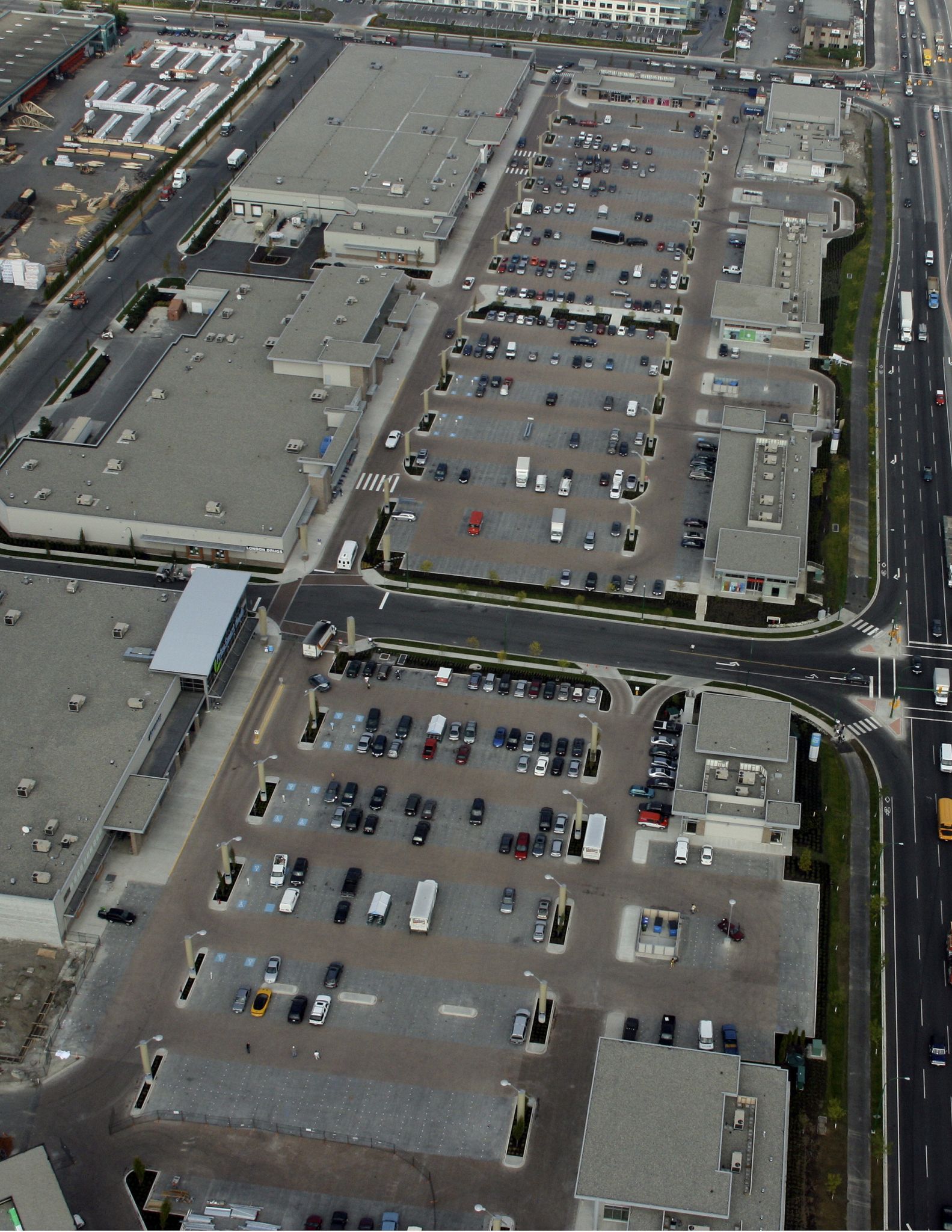 Lowimpact Development Permeable interlocking pavement at Marine Way