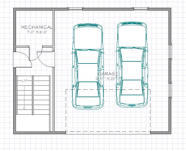 Home Garage Plans 24' x 30' Two Car Garage Blueprints Construction