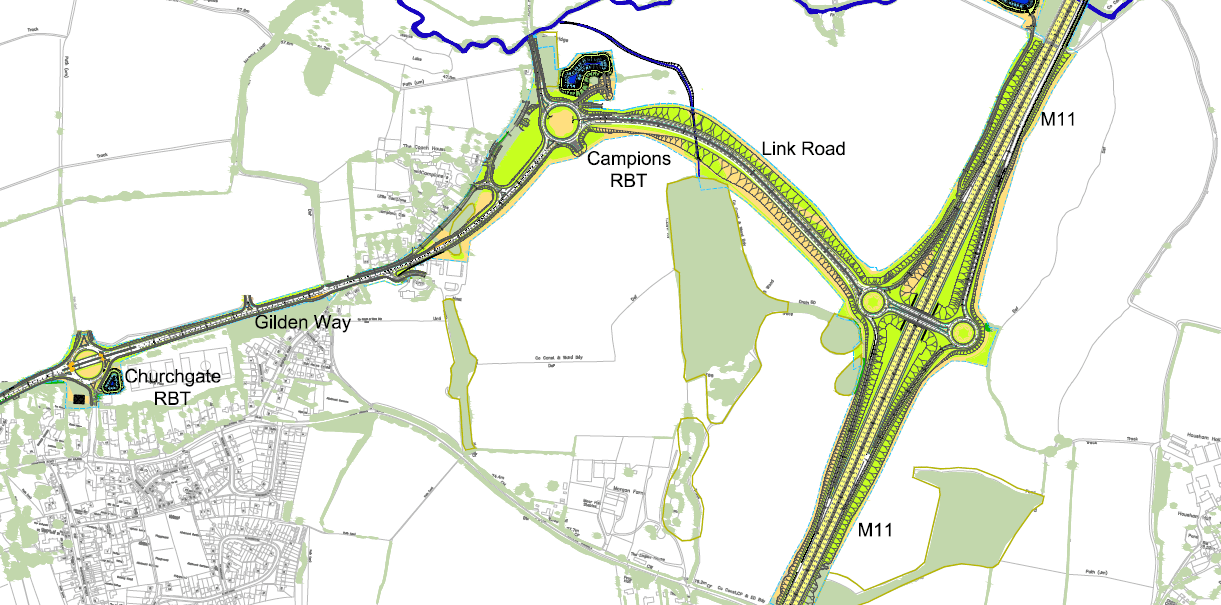 Map Of M11 Motorway Graham to start &pound;40m new M11 Harlow junction Construction Enquirer News