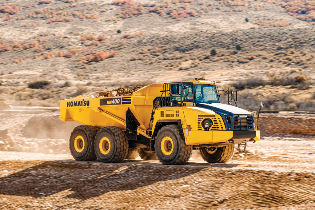 Komatsu restarts production of HM400-5 articulated haul truck at its