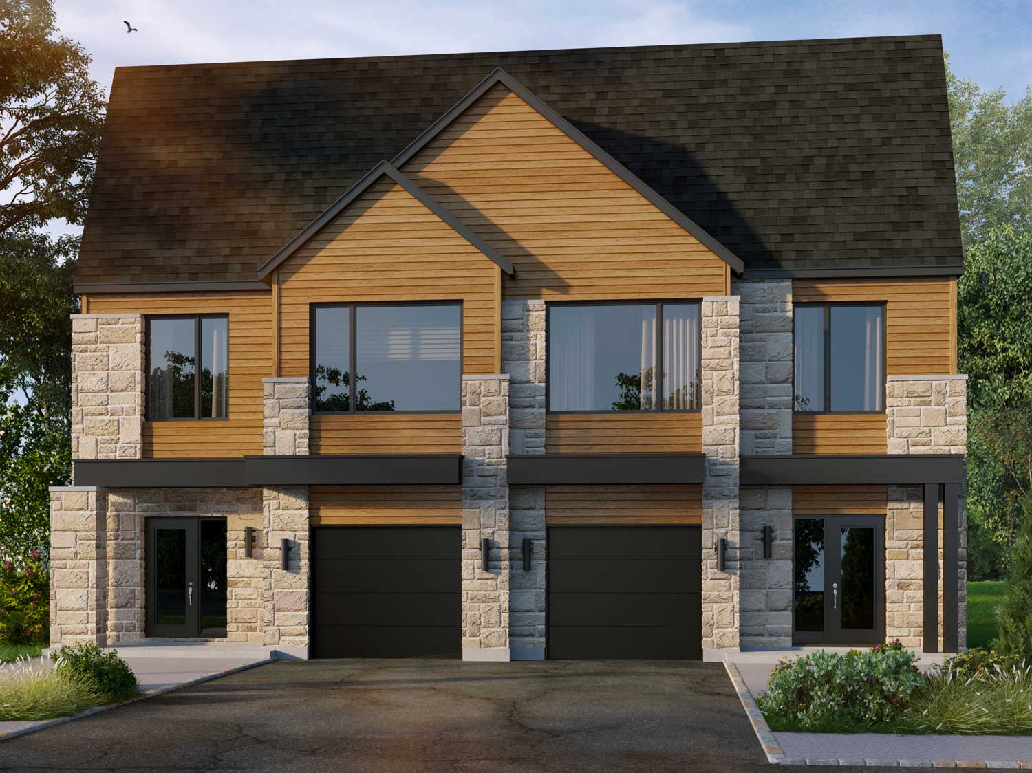 Maison Jumelée Les Jardins du Coteau Constructions Lacourse