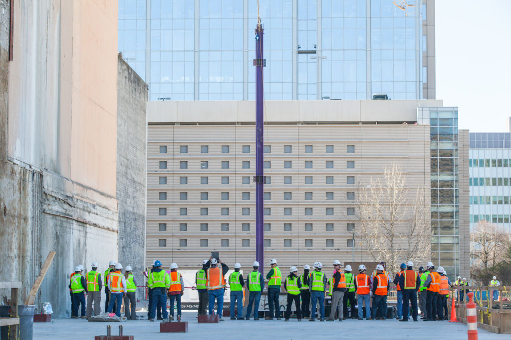 Construction of new Sacramento Kings facility underway Construction