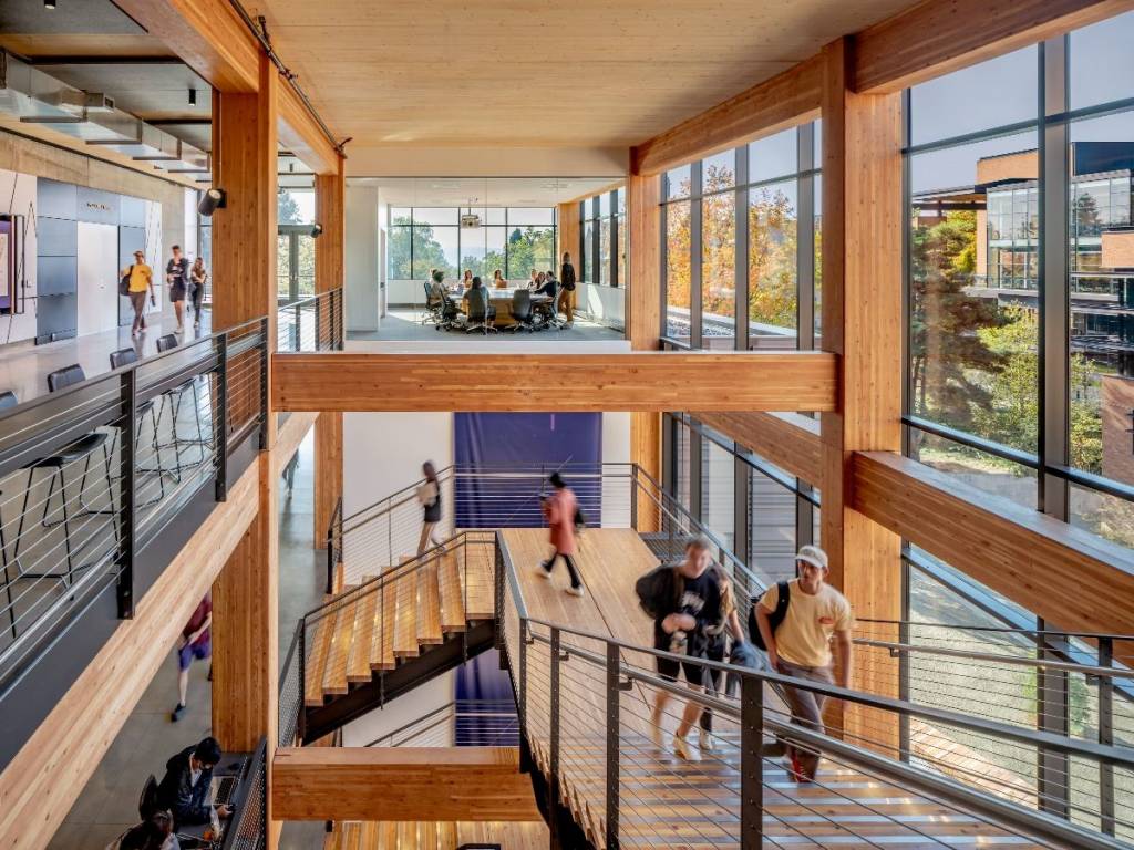 UW’s new mass timber hall will store carbon through building’s lifetime