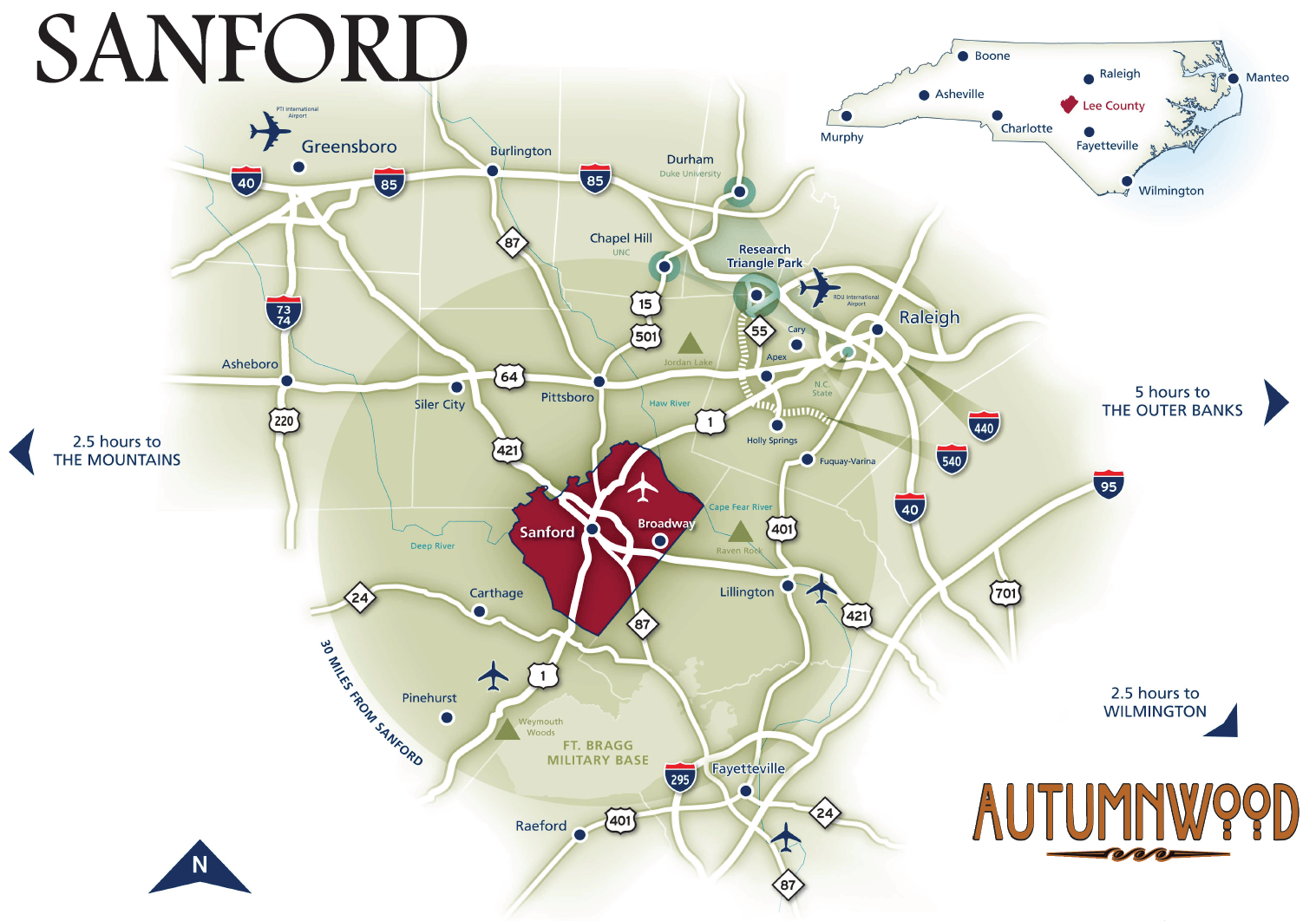 Sanford Small Town Charm Close to Metropolitan Amenities