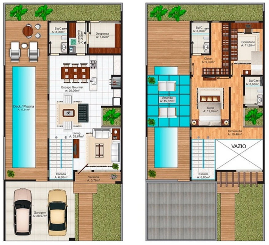 Diseño casa moderna de dos niveles 3 Constructora Paramount Empresa