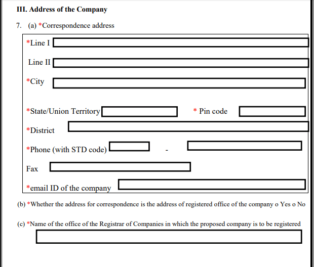 New Form for Company Incorporation(SPICE+) by MCA