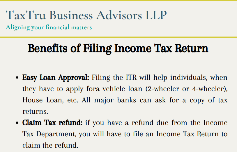 Benefits of Filing Tax Return