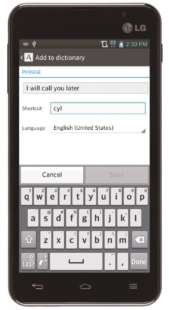 Android smartphone tip How to Create Text Shortcuts