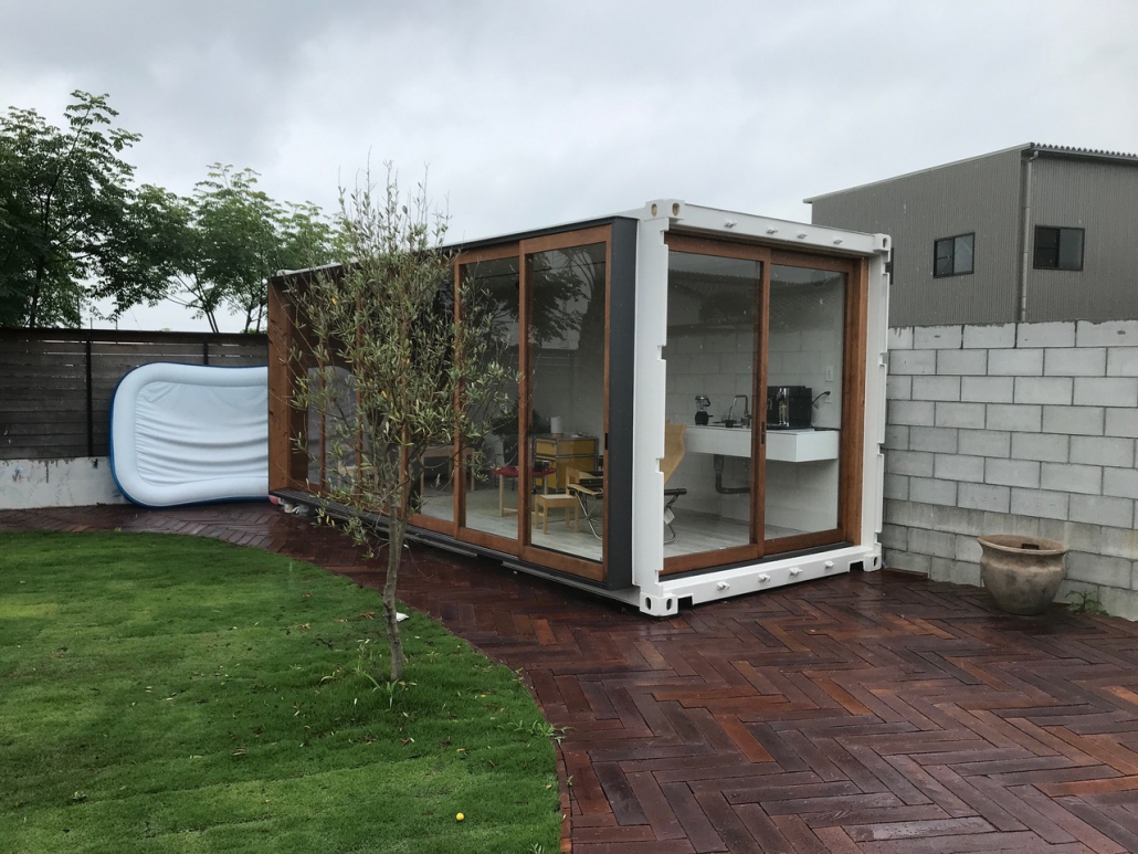 コンテナハウスの庭の施工事例と建築会社を紹介