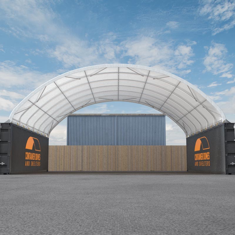 40 x 40ft Container Shelter (12 x 12m) Container Domes & Shelters