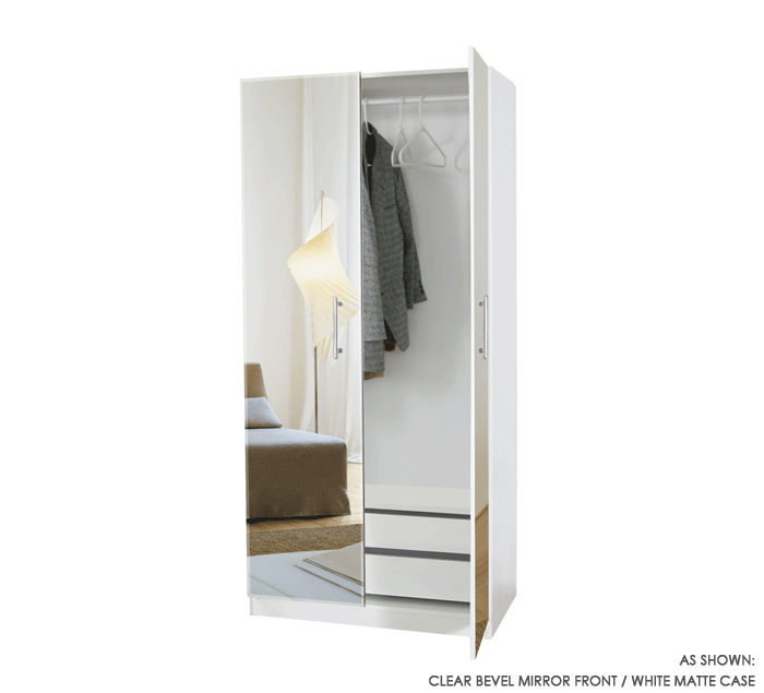 Wardrobe Closet w/ 2 Doors and 2 Interior Drawers Item 1245