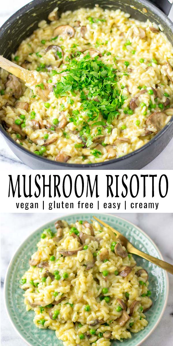 Mushroom Risotto [vegan] Contentedness Cooking