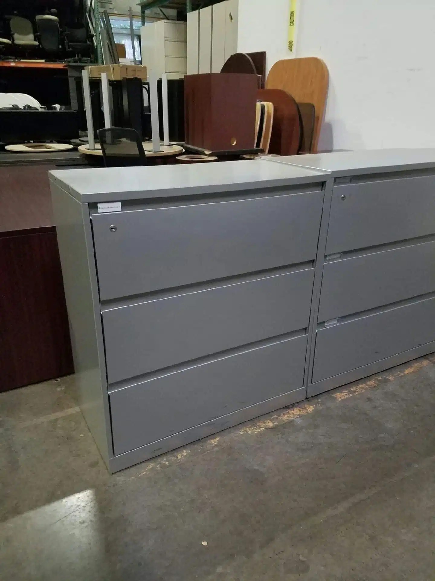 Used Steelcase Gray 3 Drawer File Continental Office Group