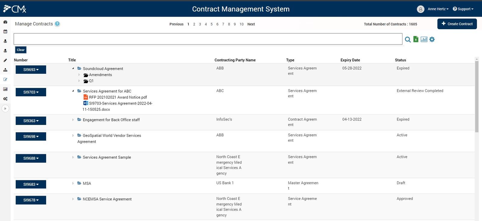 Enterprise Contract Management Software CMx