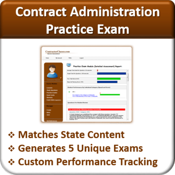 Practice Exams (Contract Administration) Contractor Classes