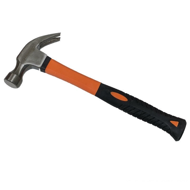 Fibreglass Claw Hammer, Rubber Grip, 450g Contractor Essentials Australia