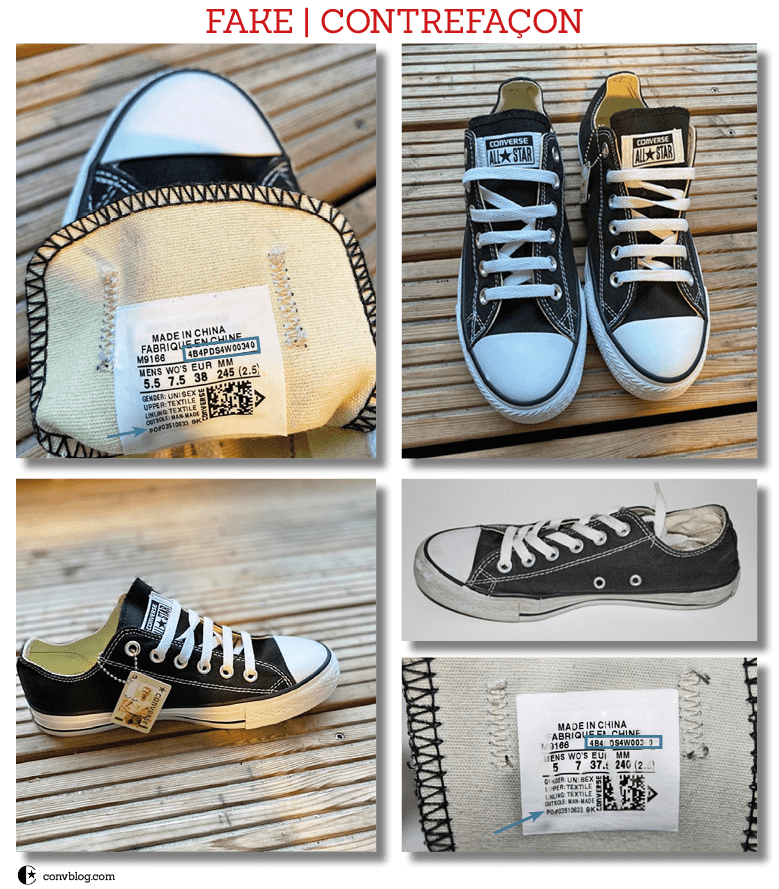 Comment repérer des fausses Converses How to spot fake Converse 4 The Chucks blog Le blog