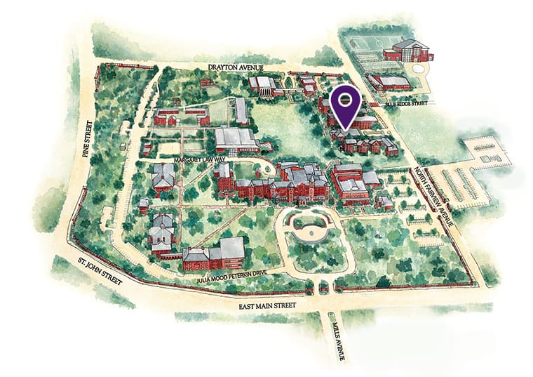 St Andrews University Campus Map Andrews Hall | Converse University | Spartanburg, Sc