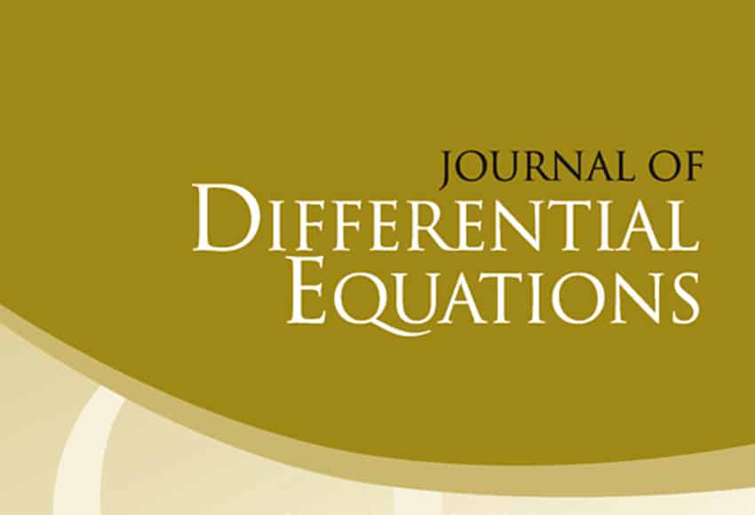 Dr. Barrera’s Paper Published in Journal of Differential Equations