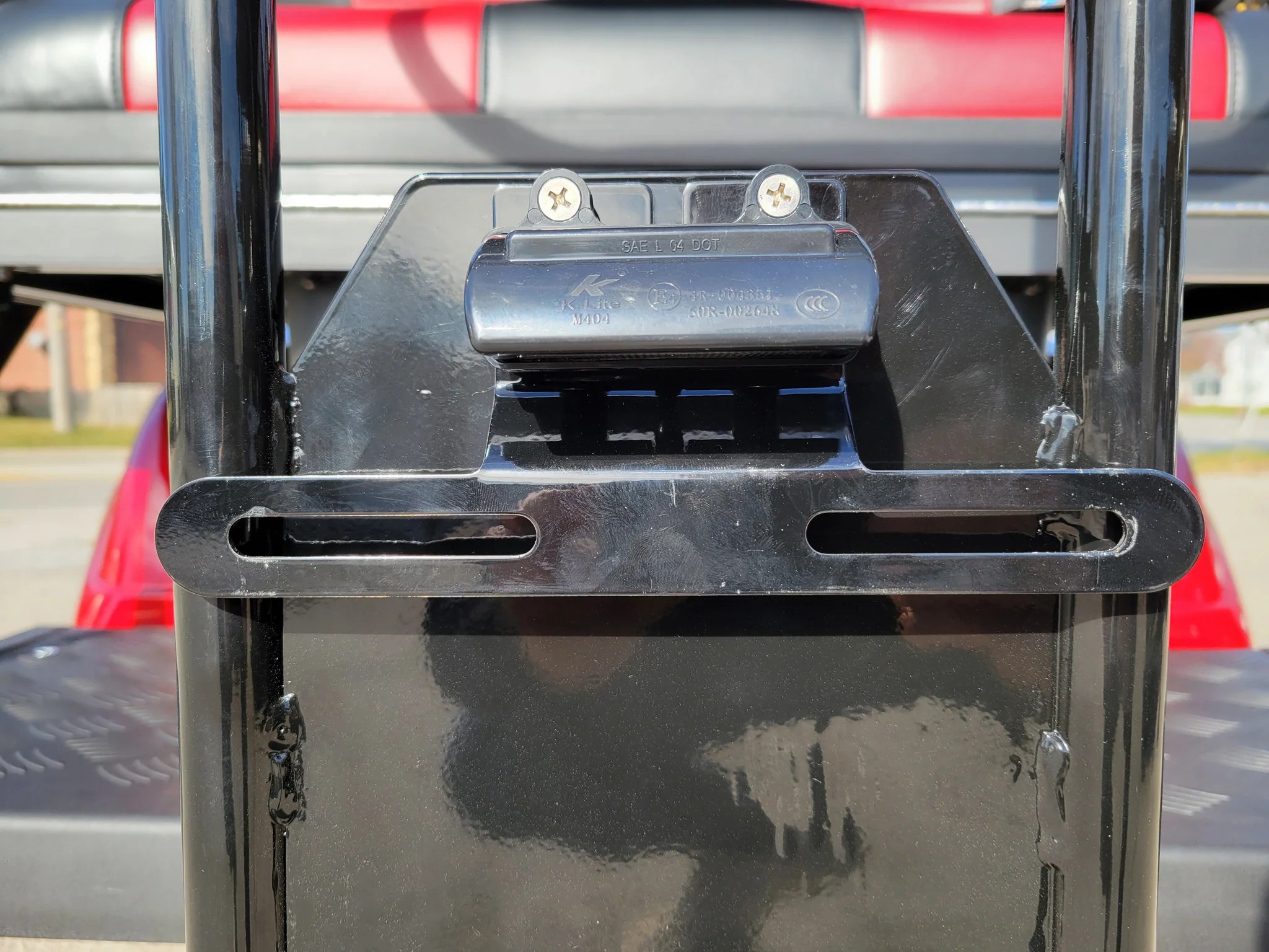 Evolution D5 and D2 Golf Cart License Plate Mount Converted Carts