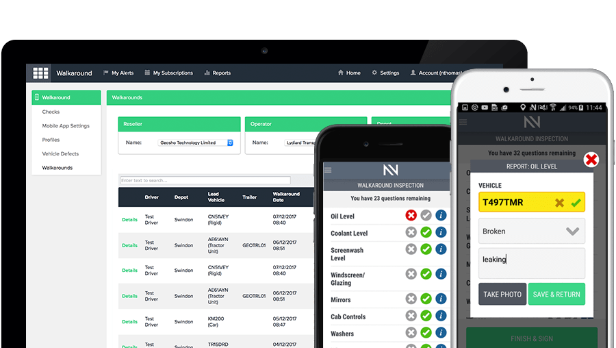 Daily Walkaround Check App Vehicle &amp, HGV Driver Daily Defect App