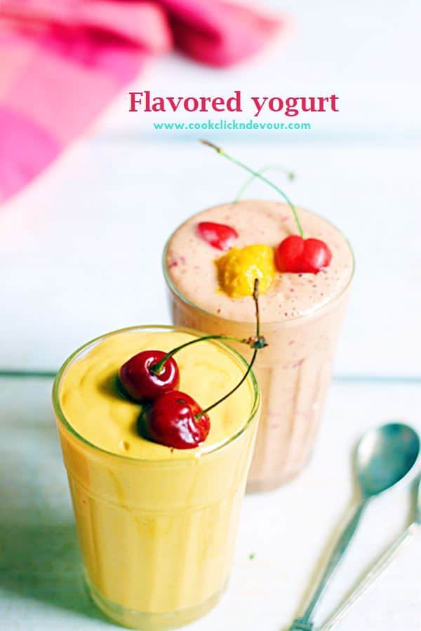 Flavored Yogurt Recipe Fruit Yogurt Recipe Cook Click N Devour!!!